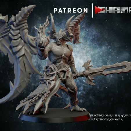 "Démons du Chaos Ghamak - Figurines 3D pour Wargames Fantasy & Batailles Épiques"