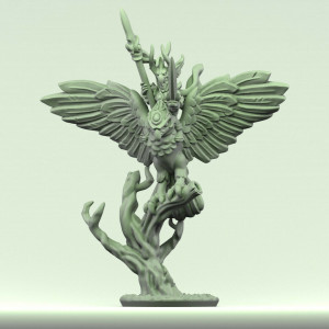 Forest Dragon impréssion 3d--Wood elves-Héros aigle géant-Echelle 10mm