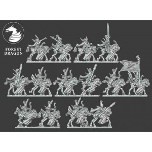 Forest Dragon Minihammer Impression 3D 10mm High elves light cavalry 15mm