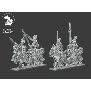 Forest Dragon Minihammer Impression 3D 10mm High elves heavy cavalry 15mm