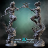 Aquaman impression 3D résine  18cm  (non peint)