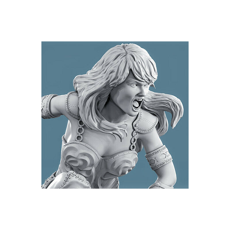 Xena figurine imprimée en 3D résine Taille 18cm (non peint)Xena impression 3D résine  18cm  (non peint)