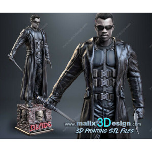 Blade figurine imprimée en 3D résine taille 18cm (à peindre ou pas )