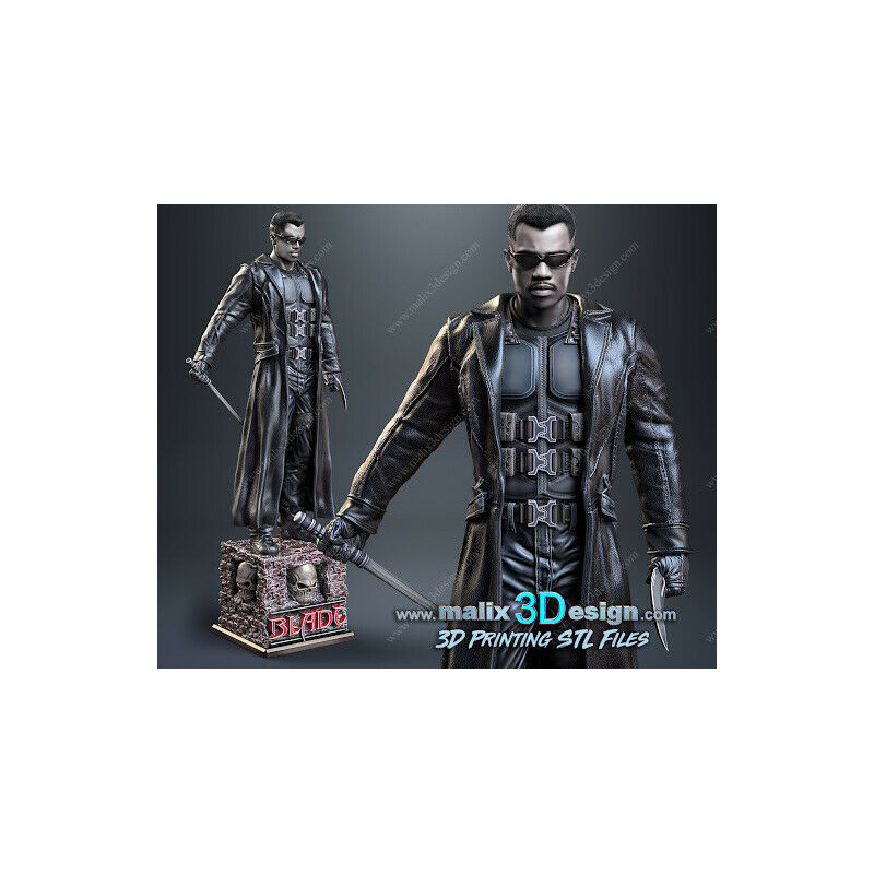 Blade figurine impression 3D résine taille 18cm ( non peint ) (non peint)
