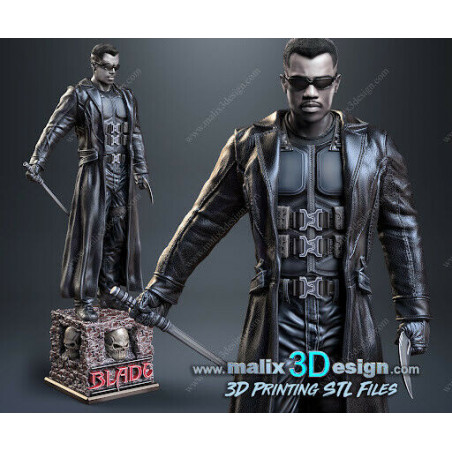 Blade figurine impression 3D résine taille 18cm ( non peint ) (non peint)