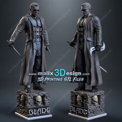 Blade figurine impression 3D résine taille 18cm ( non peint ) (non peint) (2)