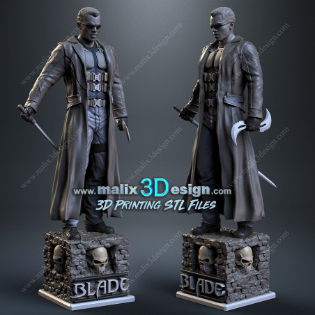Blade figurine impression 3D résine taille 18cm ( non peint ) (non peint) Blade figurine impression 3D résine taille 18cm ( non peint ) (non peint)