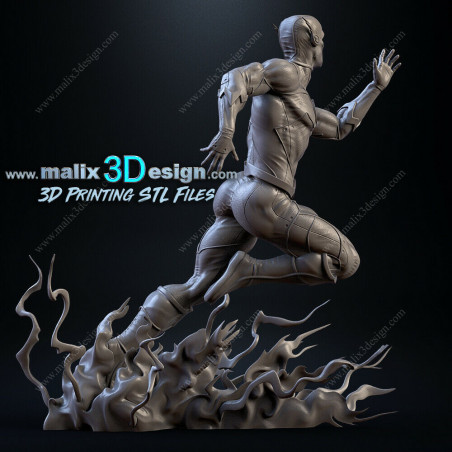 Flash figurine impression 3D résine  18cm  (non peint)