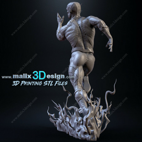 Flash figurine impression 3D résine  18cm  (non peint)
