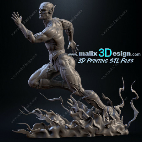 Flash figurine impression 3D résine  18cm  (non peint)