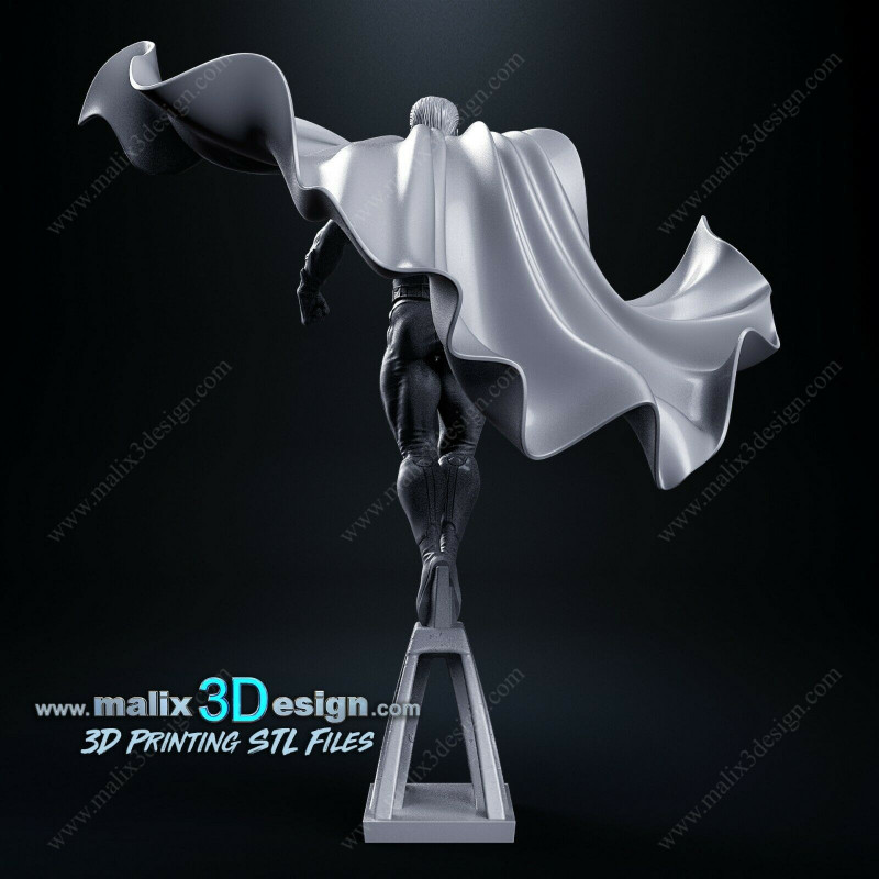 Super man figurine impression 3D résine  18cm  (non peint)
