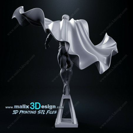 Super man figurine impression 3D résine  18cm  (non peint)