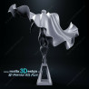 Super man figurine impression 3D résine  18cm  (non peint)