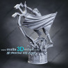 Winter soldier figurine impression 3D résine, taille 18cm ( non peint ) (non peint)