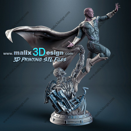 Vision figurine impression 3D résine  18cm  (non peint)