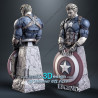 Captain America figurine impression 3D  Résine taille 18cm  (non peint)