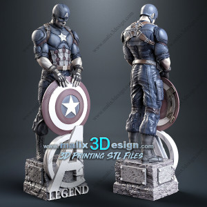 Captain America figurine...