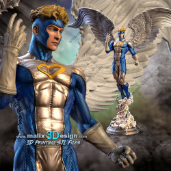 Angel (X-men) figurine impression 3D résine  18cm  (non peint)