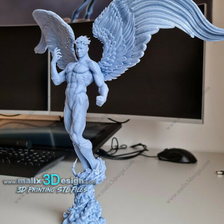Angel (X-men) figurine impression 3D résine  18cm  (non peint)