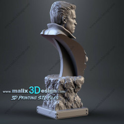 Bust Commando  impression 3D résine  18cm  (non peint) (2)