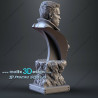 Bust Commando  impression 3D résine  18cm  (non peint)