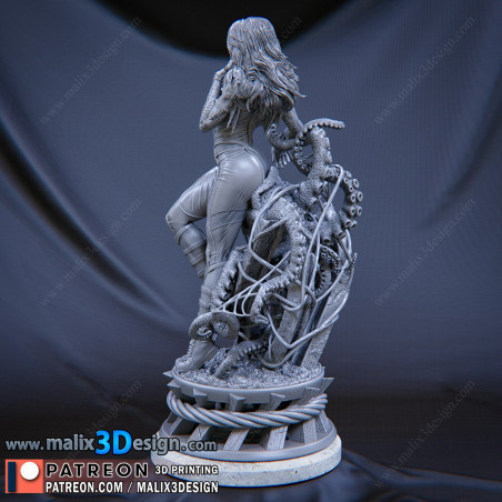 Spider woman figurine impression 3D résine  18cm  (non peint)