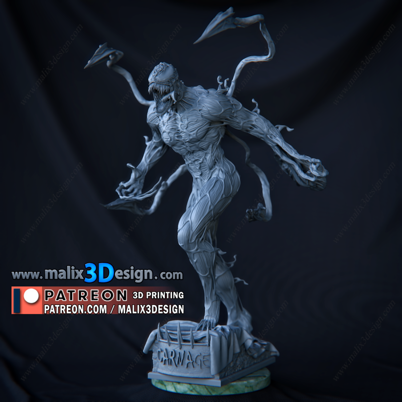 Venom figurine impression 3D résine  18cm  (non peint)
