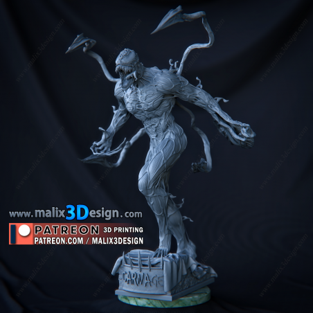Venom figurine impression 3D résine  18cm  (non peint)