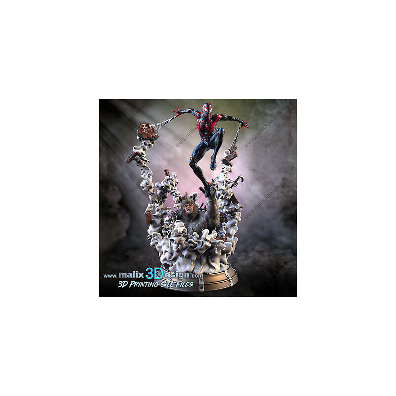 Spider man, impression 3D Résine taille 18cm ( non peint ) (non peint)