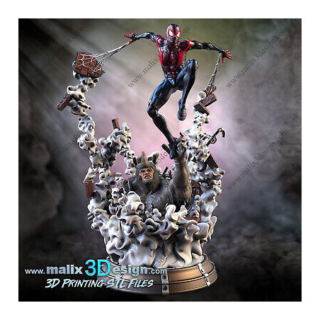 Spider man, impression 3D Résine taille 18cm ( non peint ) (non peint)