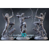 Rambo, figurine impression 3D résine  18cm  (non peint)