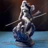 Psylocke (X-men), impression 3D résine  18cm  (non peint)