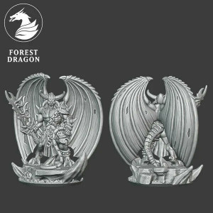 Forest Dragon impréssion 3d- Prince démon du chaos échelle 15mm