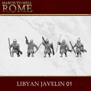 Ancien battle Figurines Carthage Javeliniers lybien