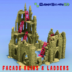 Décors GameScape 3D – Terrain modulaire 28/32 mm en filament

