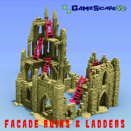 Décors GameScape 3D – Terrain modulaire 28/32 mm en filament

