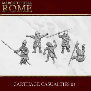 Ancien battle Figurines Carthage morts