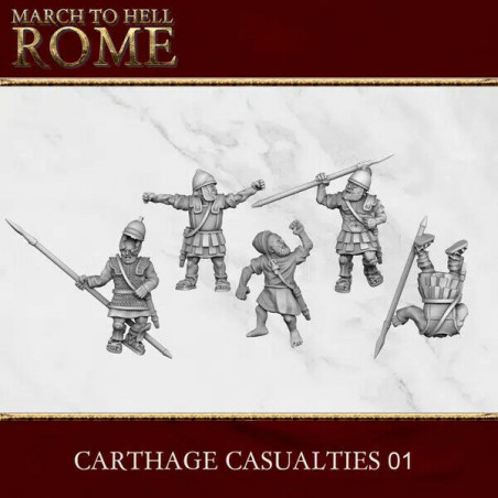 Figurines Carthaginoises – Résine 28/15 mm – 3D Breed Miniatures

