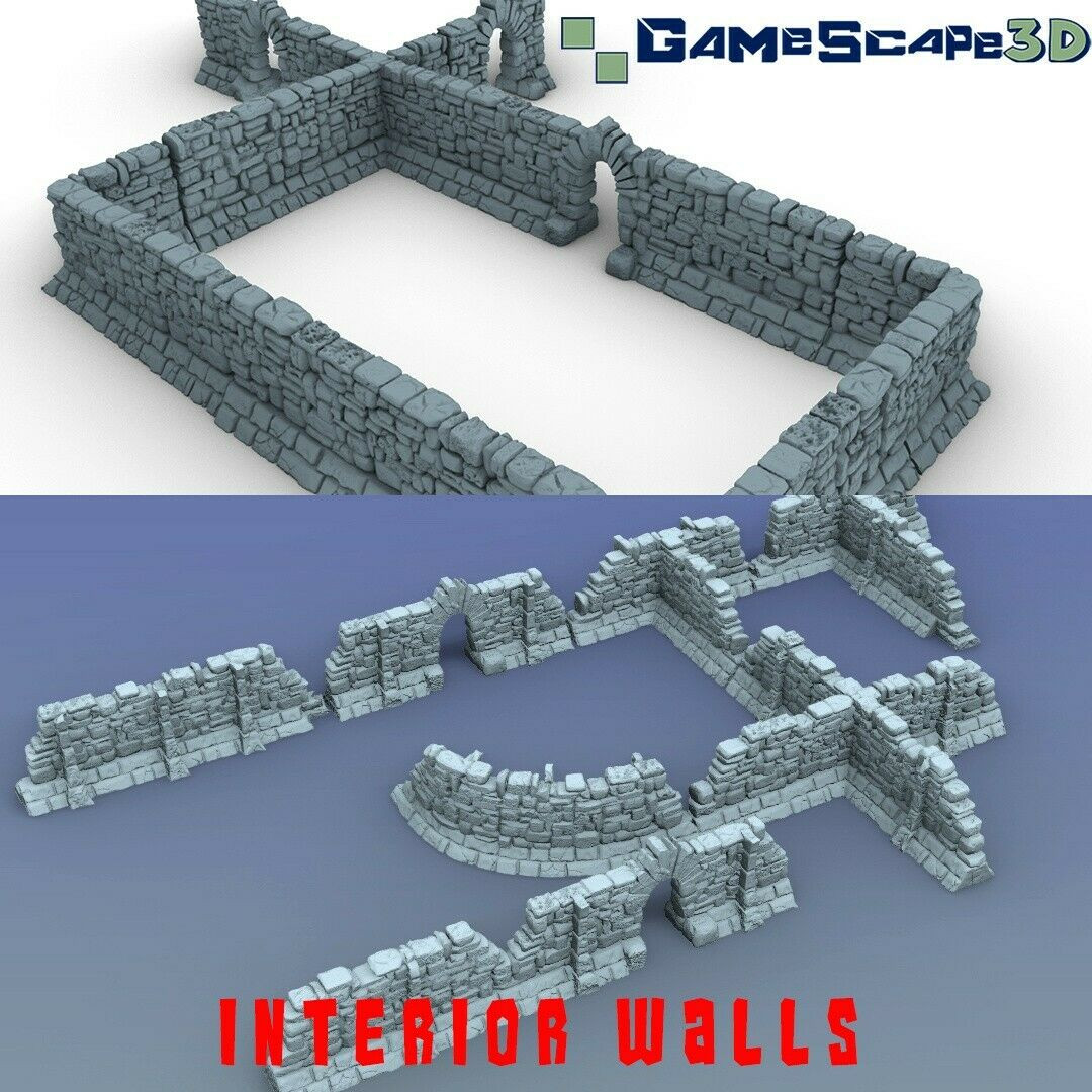 Décor Gamescape 3D Set de murs en pierre - Imagen 1 de 1