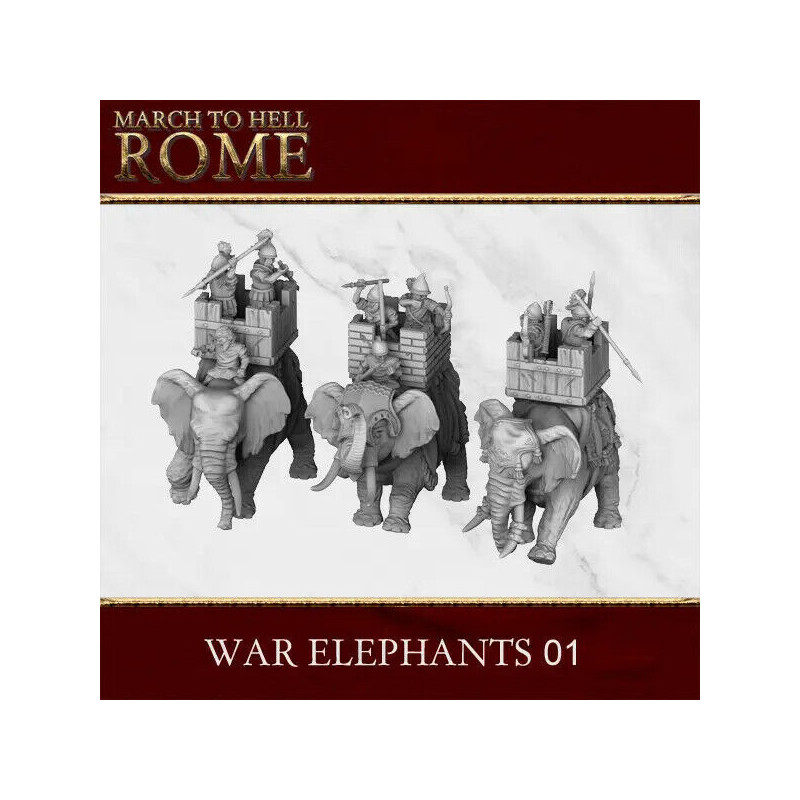 Figurines Carthaginoises – Résine 28/15 mm – 3D Breed Miniatures

