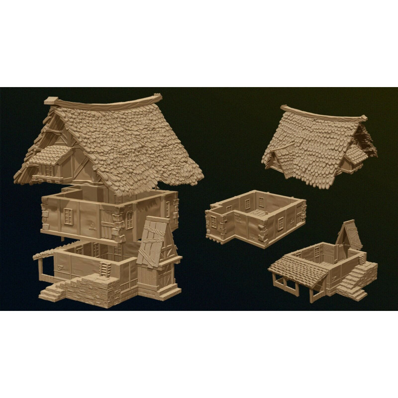Décors modulaires 28/32 mm – 3D Layered Scenery – Filament


