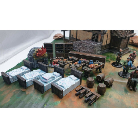 Décors modulaires 28/32 mm – 3D Layered Scenery – Filament

