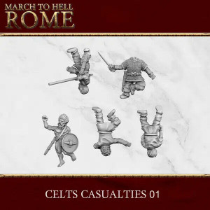 Ancien battle Figurines Celtes Morts