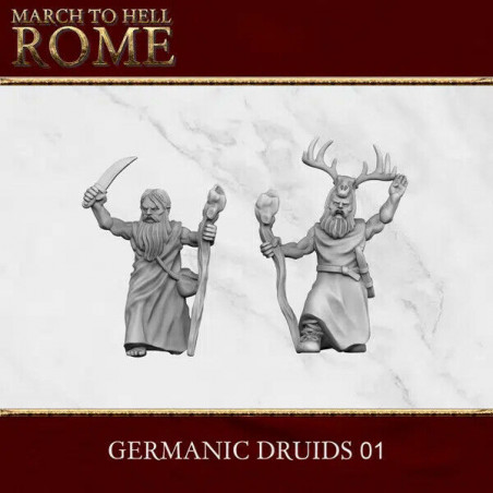Tribus Germaniques – Figurines antiques 3D Breed – Résine 28/15 mm

