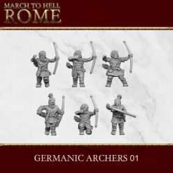 Tribus Germaniques – Figurines antiques 3D Breed – Résine 28/15 mm

