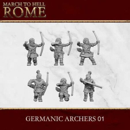 Tribus Germaniques – Figurines antiques 3D Breed – Résine 28/15 mm

