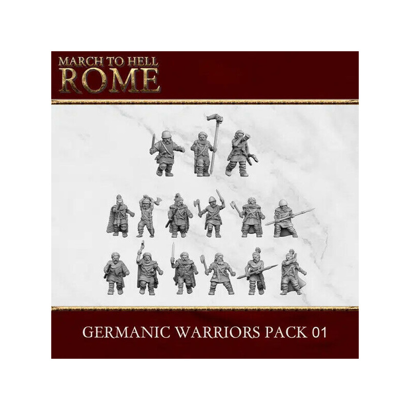 Tribus Germaniques – Figurines antiques 3D Breed – Résine 28/15 mm


