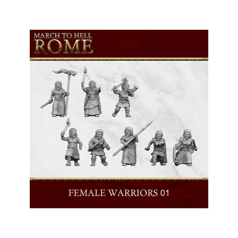 Tribus Germaniques – Figurines antiques 3D Breed – Résine 28/15 mm

