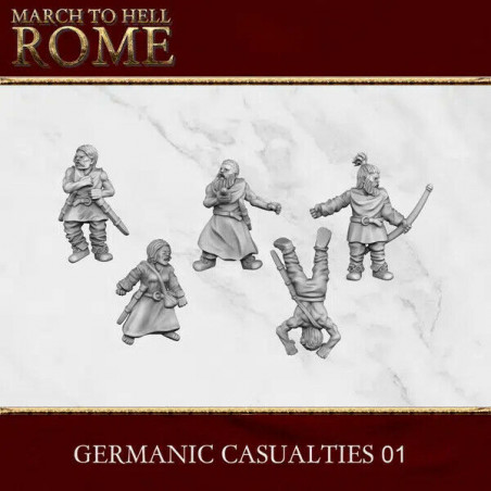 Tribus Germaniques – Figurines antiques 3D Breed – Résine 28/15 mm

