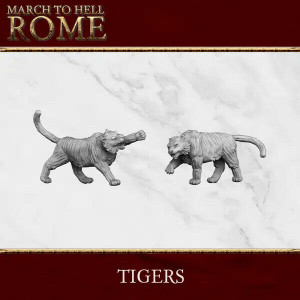 Ancien battle Figurines Les jeux de Rome Tigres